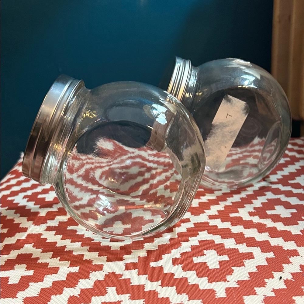 Glass Storage Jars with Black Lids - Picture 4 of 6